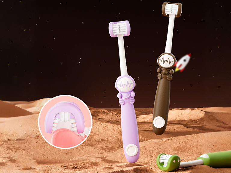 3 sided toothbrush for kids