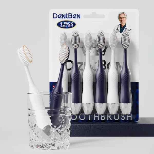 DentBen DB562 Ultra-Soft Toothbrush 6-Pack