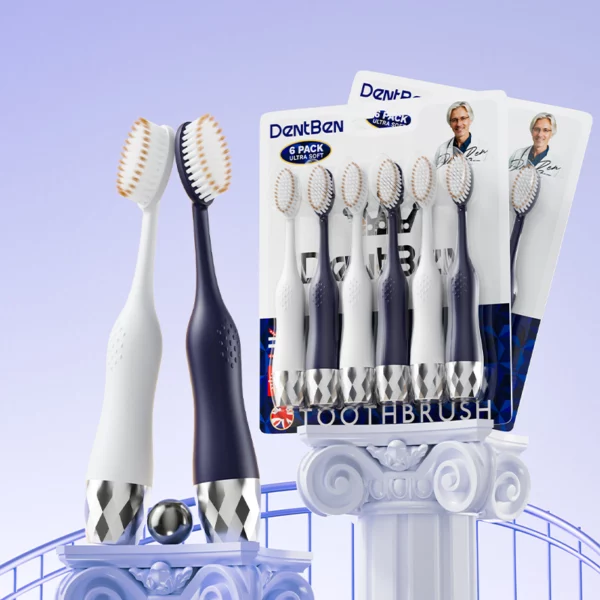 DentBen DB562 Ultra-Soft Toothbrush 6-Pack