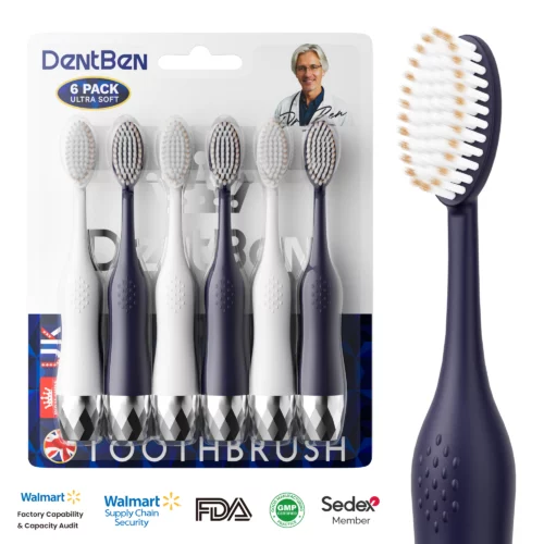 DentBen DB562 Ultra-Soft Toothbrush 6-Pack