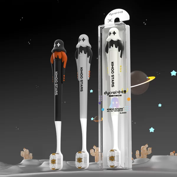 Dycrol 80501 KIMOO STARS Art Toothbrush – Soft Bristle, Toy-Inspired Design