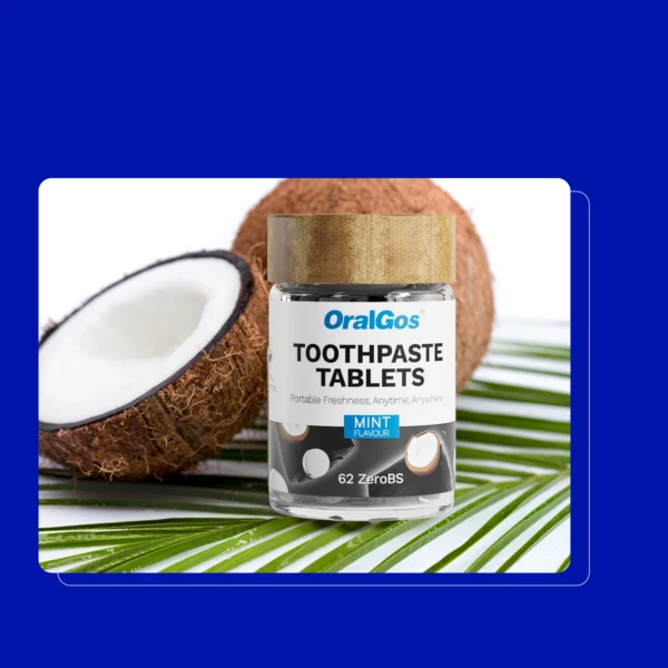OralGos 060 Charcoal Mint Toothpaste Tablets