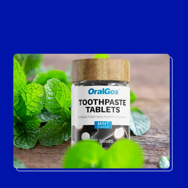 OralGos 060 Charcoal Mint Toothpaste Tablets