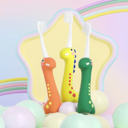 TOYAX MO005 Dinosaur Kids Toothbrush for Ages 3–8