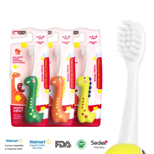 TOYAX MO005 Dinosaur Kids Toothbrush for Ages 3–8