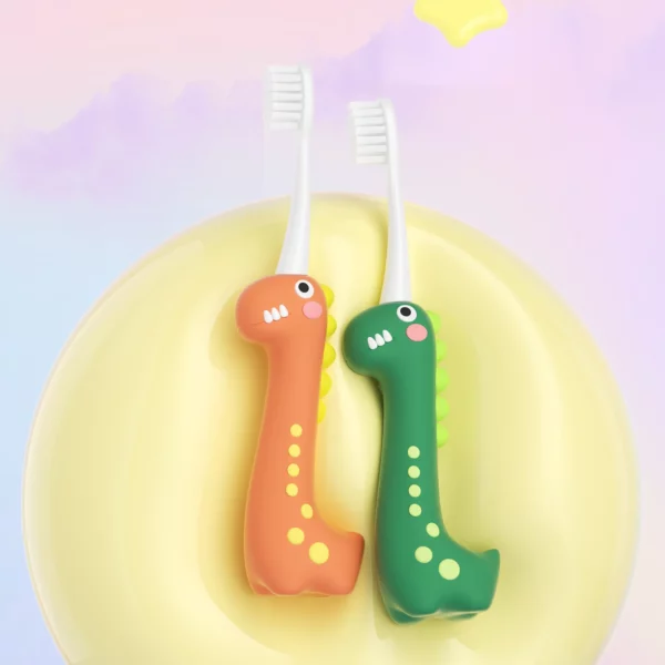 TOYAX MO005 Dinosaur Kids Toothbrush for Ages 3–8