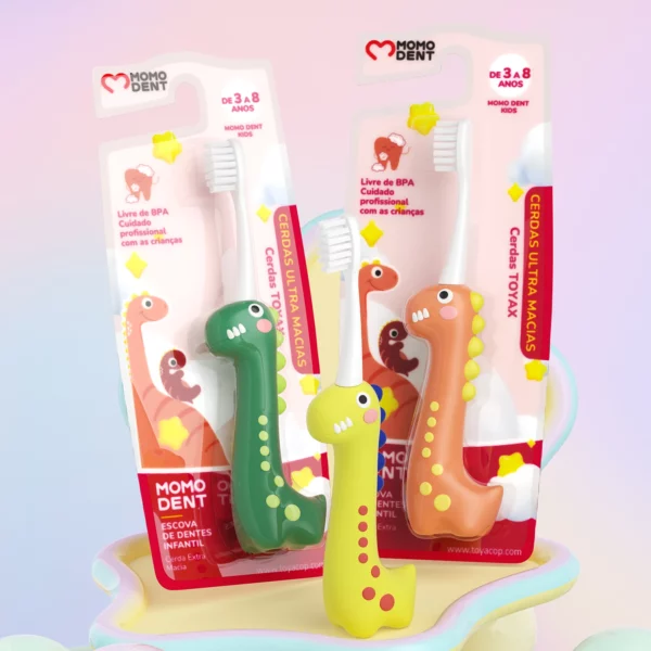 TOYAX MO005 Dinosaur Kids Toothbrush for Ages 3–8